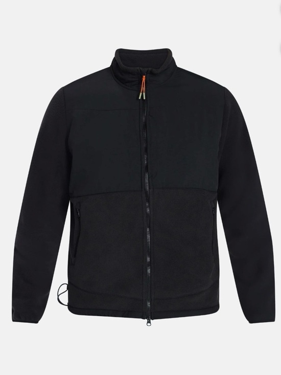 Ozark Trail Other - Ozark Trail Men’s Mixed Media Fleece Jacket Black Full Zip Mock Neck NWT XL